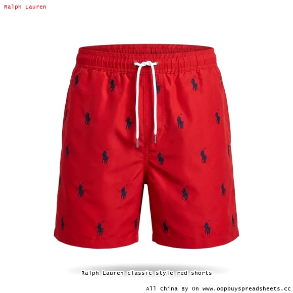 Ralph Lauren classic style red shorts