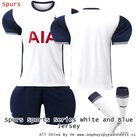 Spurs Sports Series White and Blue Jersey