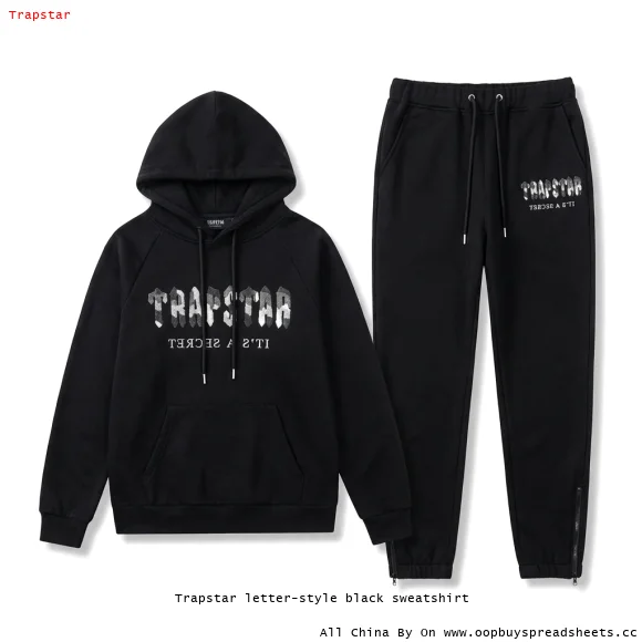 Trapstar letter-style black sweatshirt