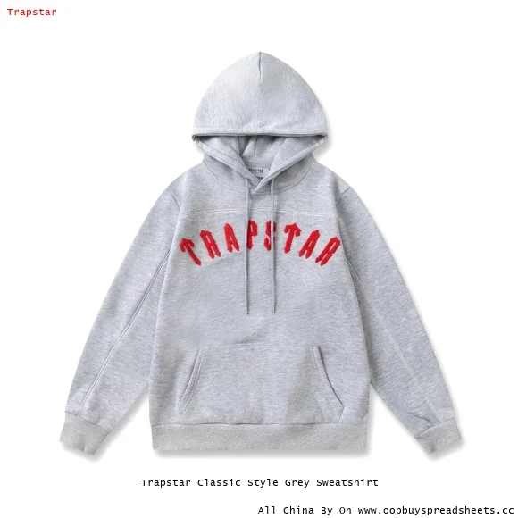 Trapstar Classic Style Grey Sweatshirt