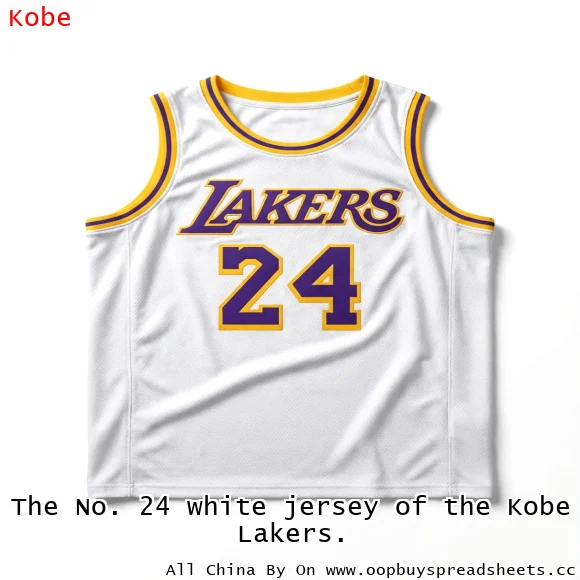 The No. 24 white jersey of the Kobe Lakers.