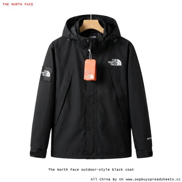The North Face outdoor-style black coat