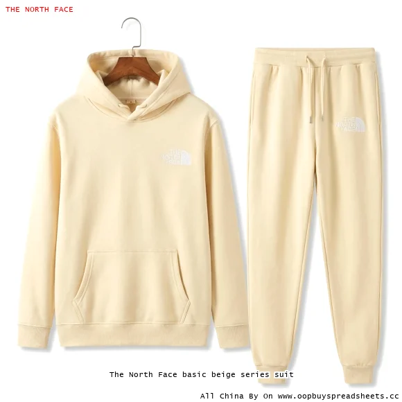 The North Face basic beige series suit