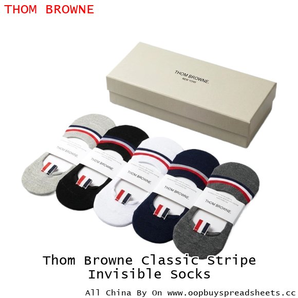 Thom Browne Classic Stripe Invisible Socks