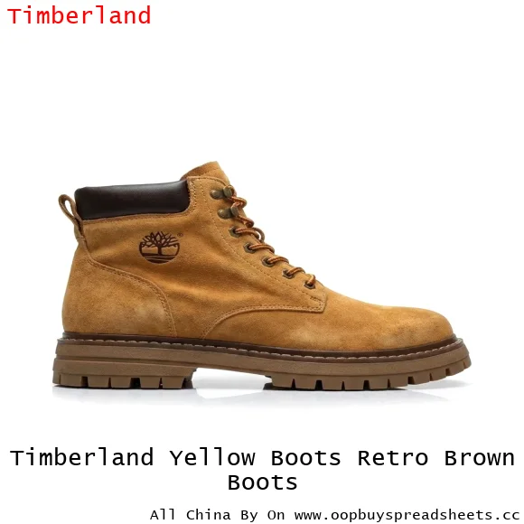Timberland Yellow Boots Retro Brown Boots