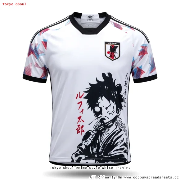 Tokyo Ghoul Anime Style White T-shirt