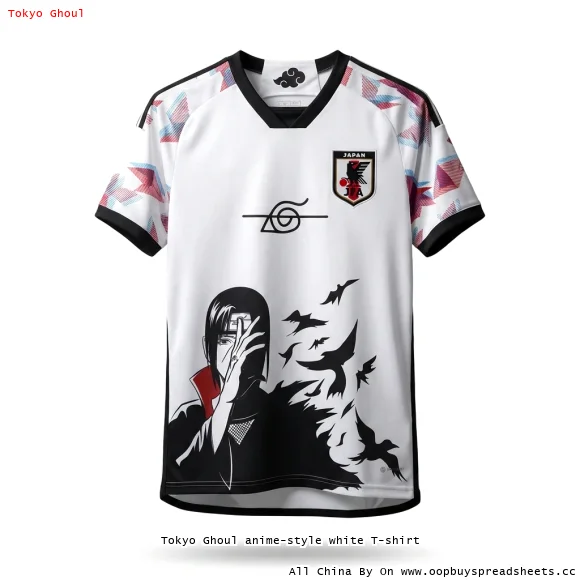 Tokyo Ghoul anime-style white T-shirt