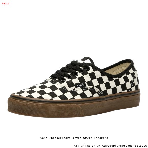 Vans Checkerboard Retro Style Sneakers