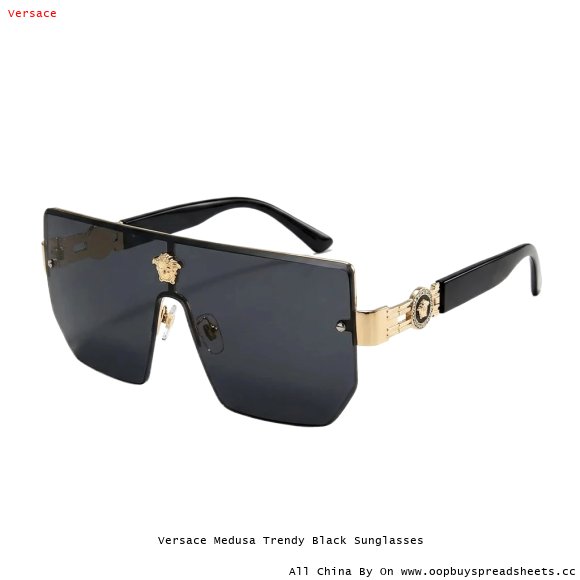 Versace Medusa Trendy Black Sunglasses