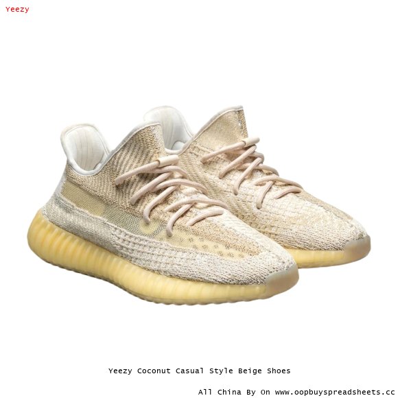 Yeezy Coconut Casual Style Beige Shoes