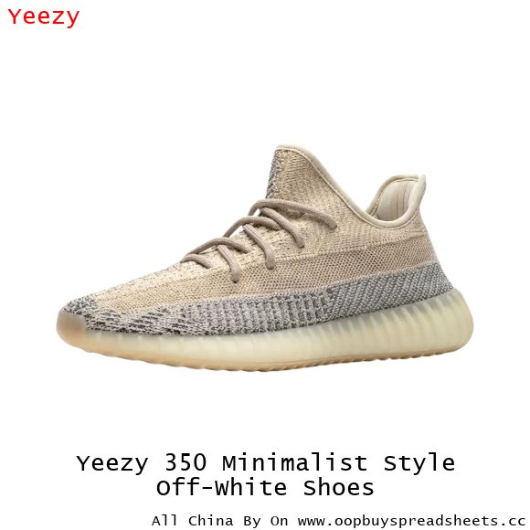 Yeezy 350 Minimalist Style Off-White Shoes