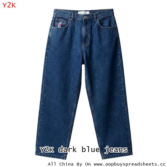 Y2K dark blue jeans