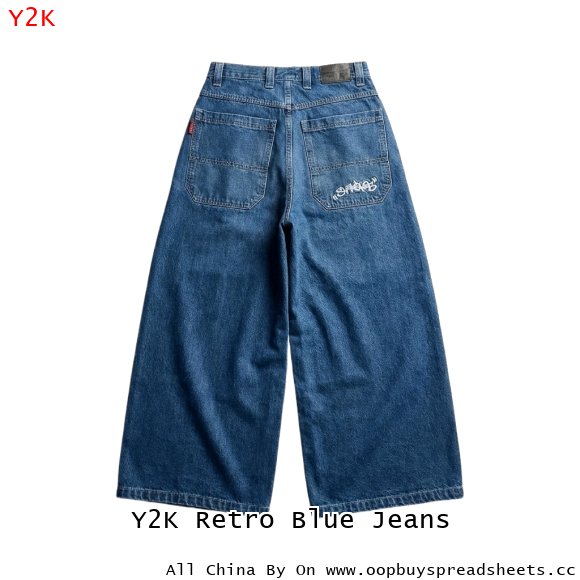 Y2K Retro Blue Jeans