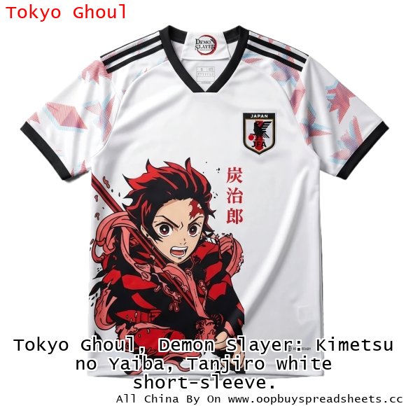 Tokyo Ghoul, Demon Slayer: Kimetsu no Yaiba, Tanjiro white short-sleeve.