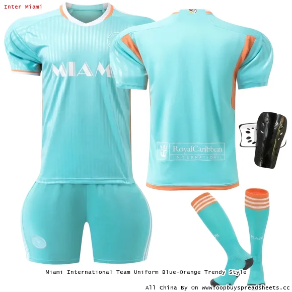 Miami International Team Uniform Blue-Orange Trendy Style
