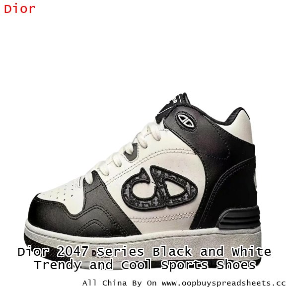 Dior 2047 Series Black and White Trendy and Cool Sports Shoes