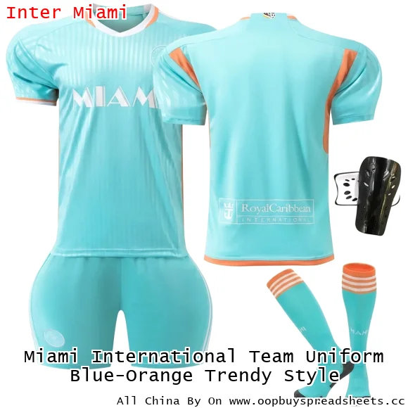 Miami International Team Uniform Blue-Orange Trendy Style