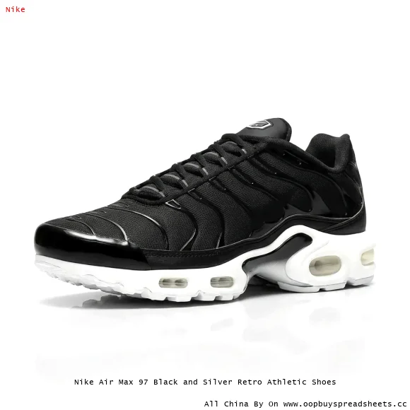 Nike Air Max 97 Black and Silver Retro Athletic Shoes