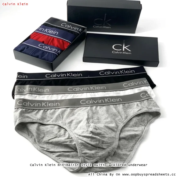 Calvin Klein minimalist style multi - colored underwear