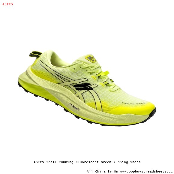 ASICS Trail Running Fluorescent Green Running Shoes
