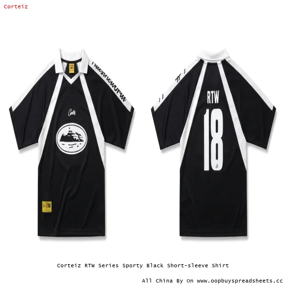 Corteiz RTW Series Sporty Black Short-sleeve Shirt