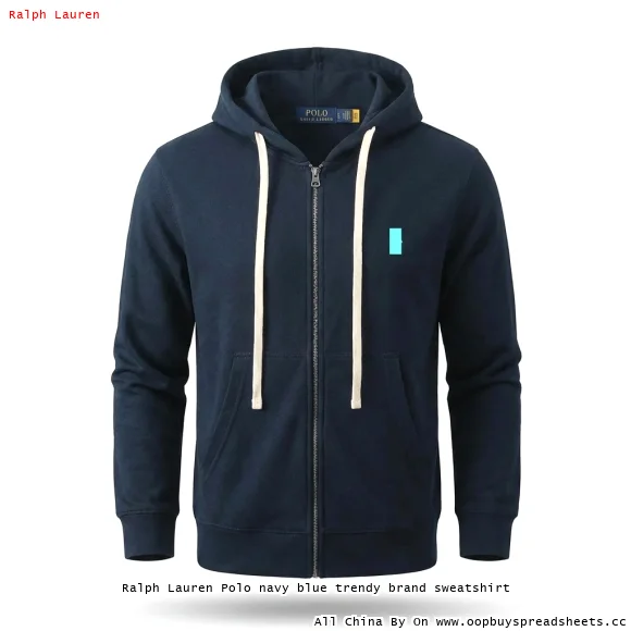 Ralph Lauren Polo navy blue trendy brand sweatshirt