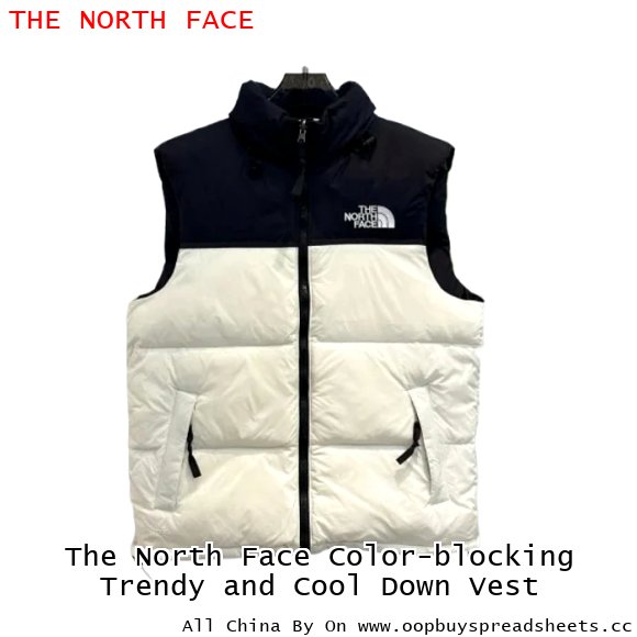 The North Face Color-blocking Trendy and Cool Down Vest