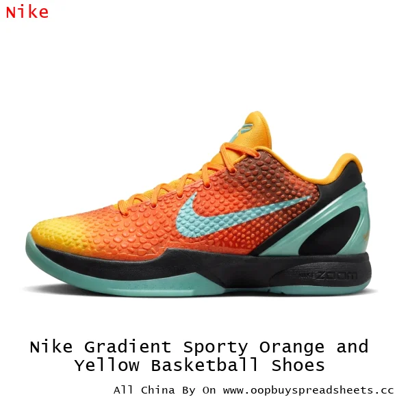 Nike Gradient Sporty Orange and Yellow Basketball Shoes