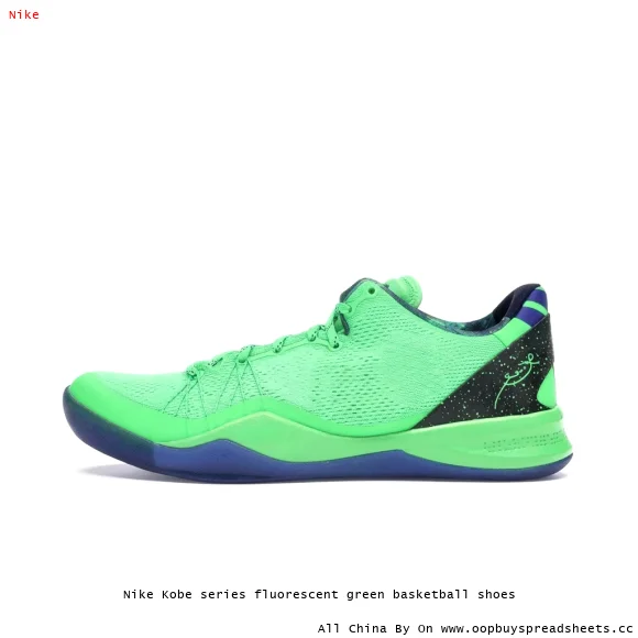 Nike Kobe series fluorescent green basketball shoes