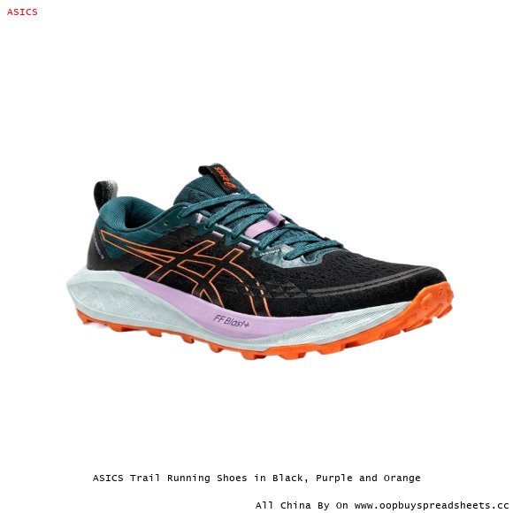 ASICS Trail Running Shoes in Black, Purple and Orange
