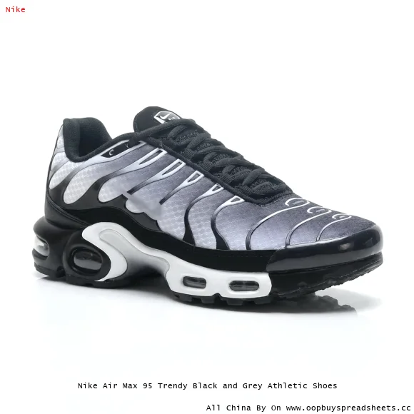 Nike Air Max 95 Trendy Black and Grey Athletic Shoes