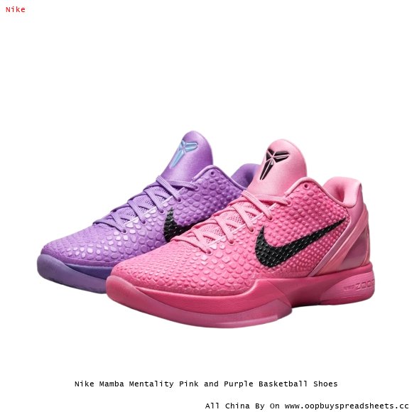 Nike Mamba Mentality Pink and Purple Basketball Shoes