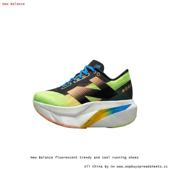 New Balance fluorescent trendy and cool running shoes