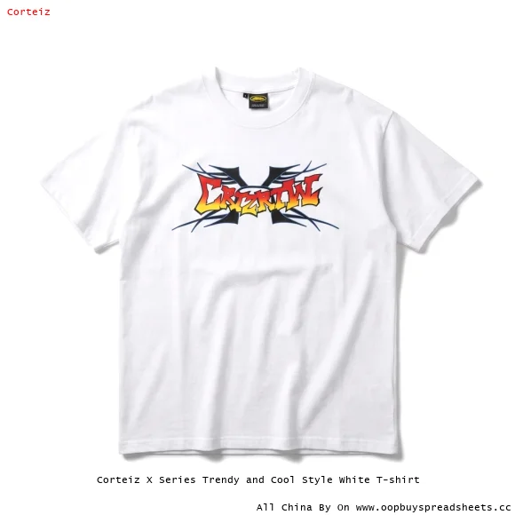Corteiz X Series Trendy and Cool Style White T-shirt