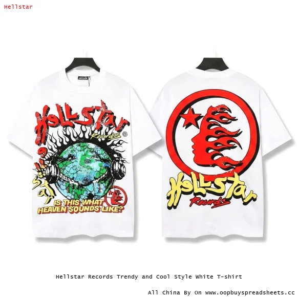 Hellstar Records Trendy and Cool Style White T-shirt