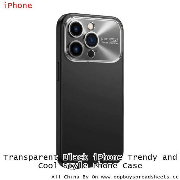 Transparent Black iPhone Trendy and Cool Style Phone Case