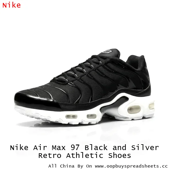 Nike Air Max 97 Black and Silver Retro Athletic Shoes