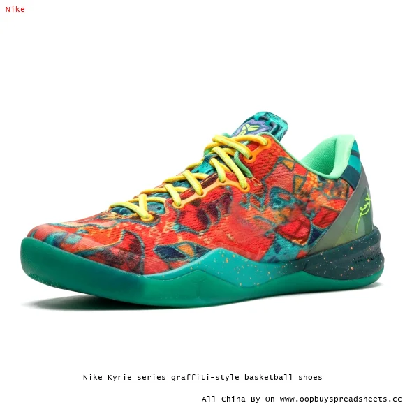 Nike Kyrie series graffiti-style basketball shoes
