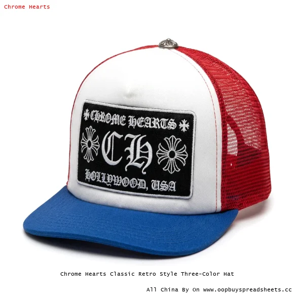 Chrome Hearts Classic Retro Style Three-Color Hat