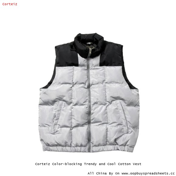 Corteiz Color-blocking Trendy and Cool Cotton Vest