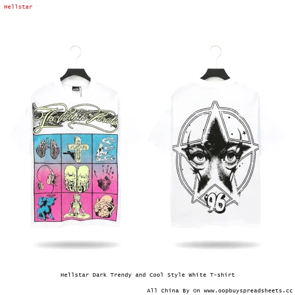 Hellstar Dark Trendy and Cool Style White T-shirt