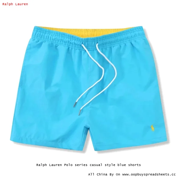 Ralph Lauren Polo series casual style blue shorts