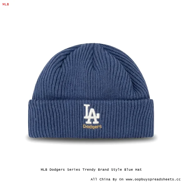 MLB Dodgers Series Trendy Brand Style Blue Hat
