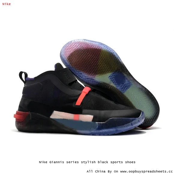 Nike Giannis series stylish black sports shoes