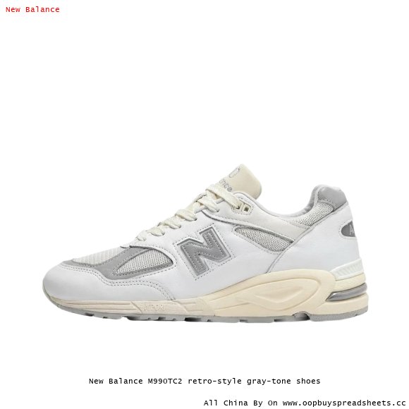 New Balance M990TC2 retro-style gray-tone shoes