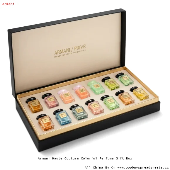 Armani Haute Couture Colorful Perfume Gift Box