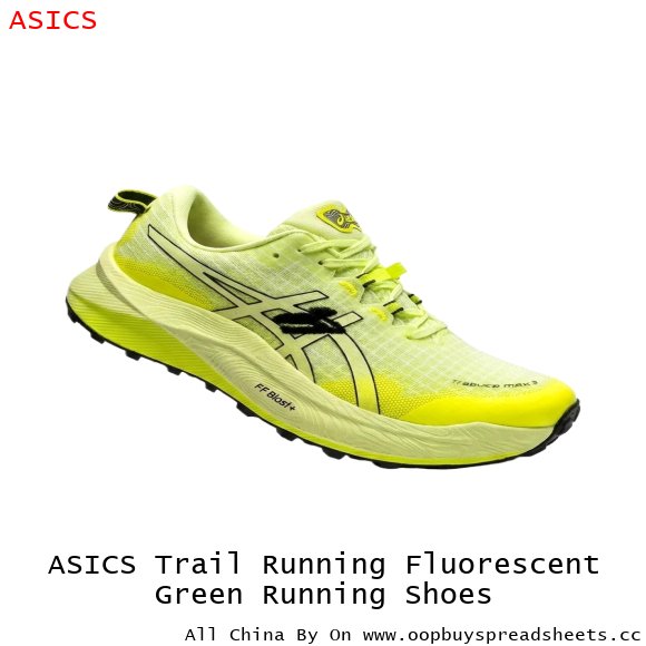 ASICS Trail Running Fluorescent Green Running Shoes