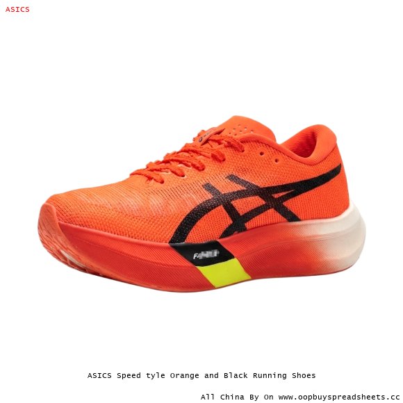 ASICS Speed tyle Orange and Black Running Shoes
