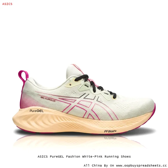 ASICS PureGEL Fashion White-Pink Running Shoes