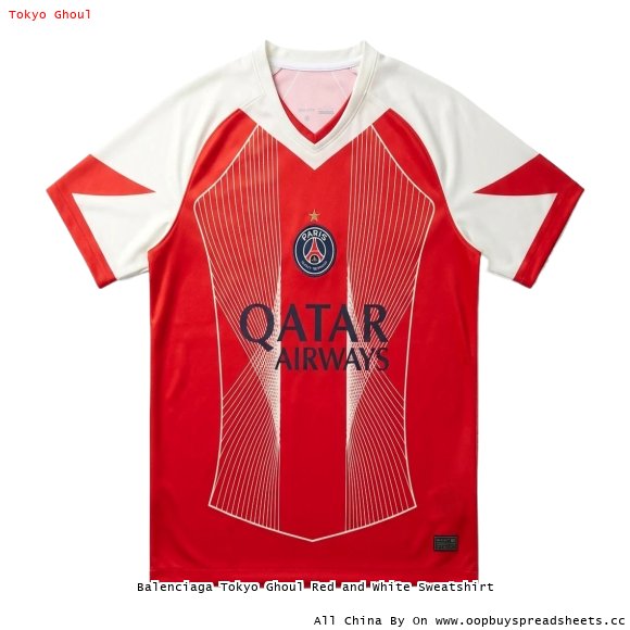 Balenciaga Tokyo Ghoul Red and White Sweatshirt